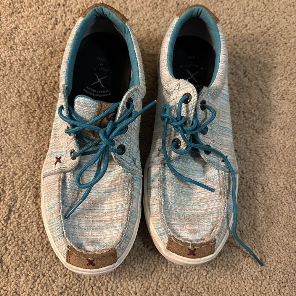 Twisted x Blue Hooey Loper Shoes Lace Up Sneakers Women's Size 6.5